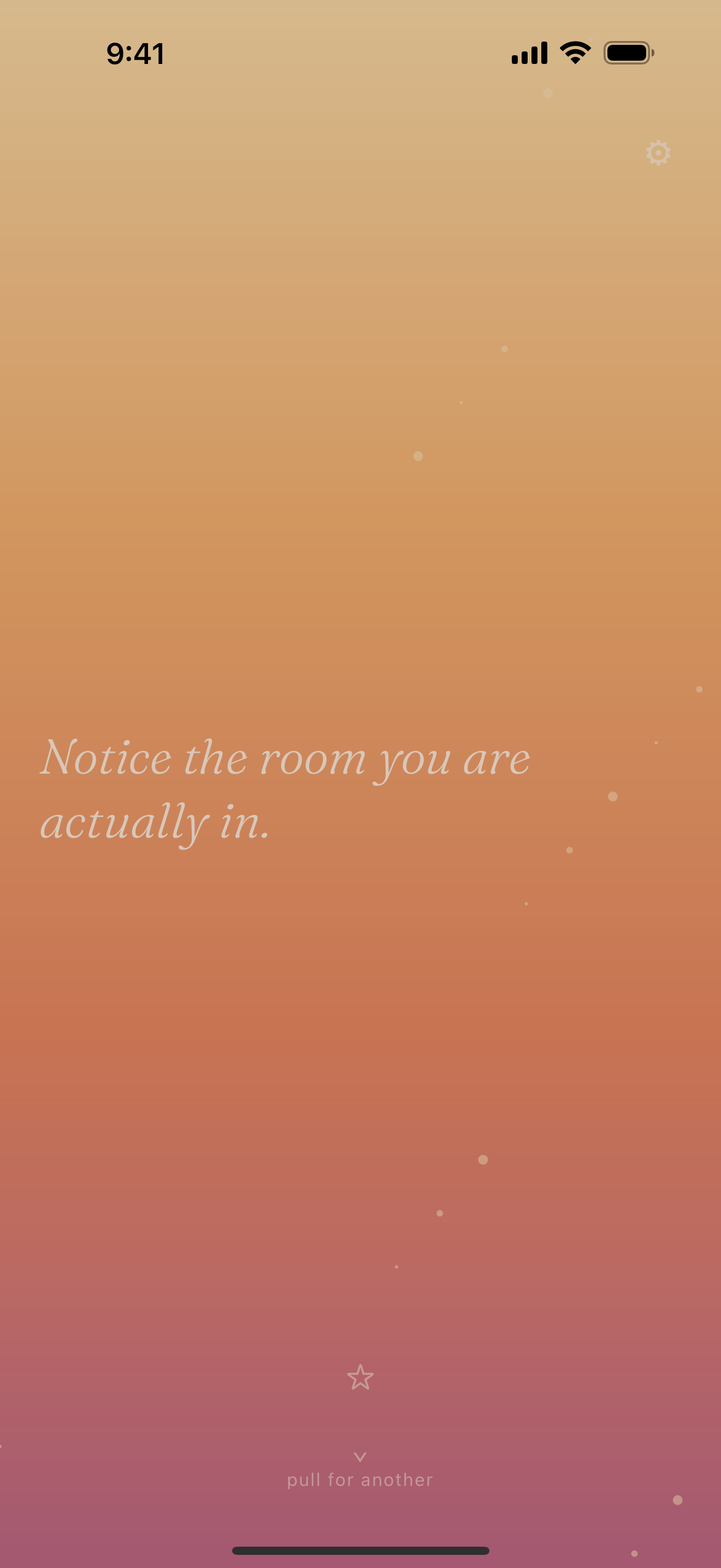 A gentle thought, when you need it.
